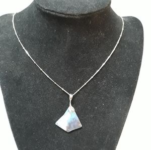 Australian Picture Opal pendant in sterling silver